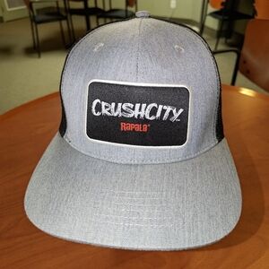 Rapala CrushCity Large Patch Trucker Mesh Snapback Cap Hat